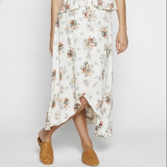 Auguste The Label Rose Fleur Floral Wrap Skirt - Picture 1 of 9